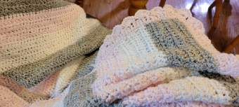 "Blanket for First Granddaughter" by Valerie